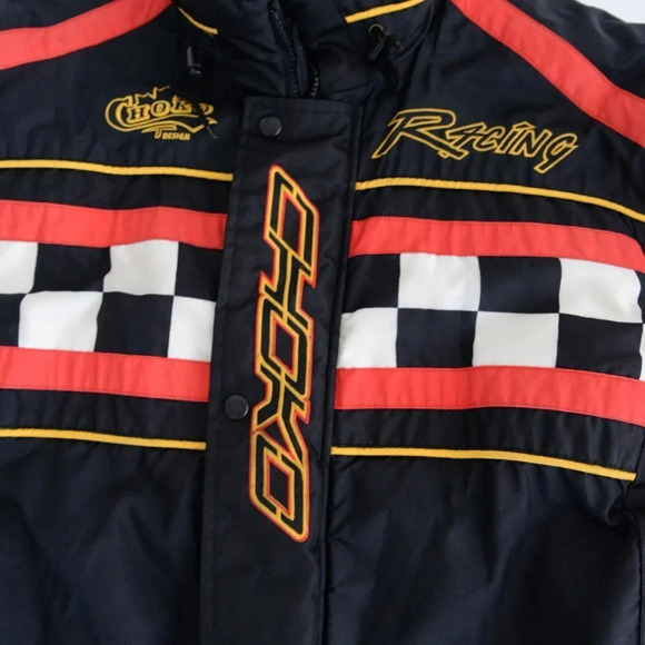 Vintage Choko Designs Black & Red Performance "Hot Rider" Snowmobile  Jacket - Picture 9 of 15